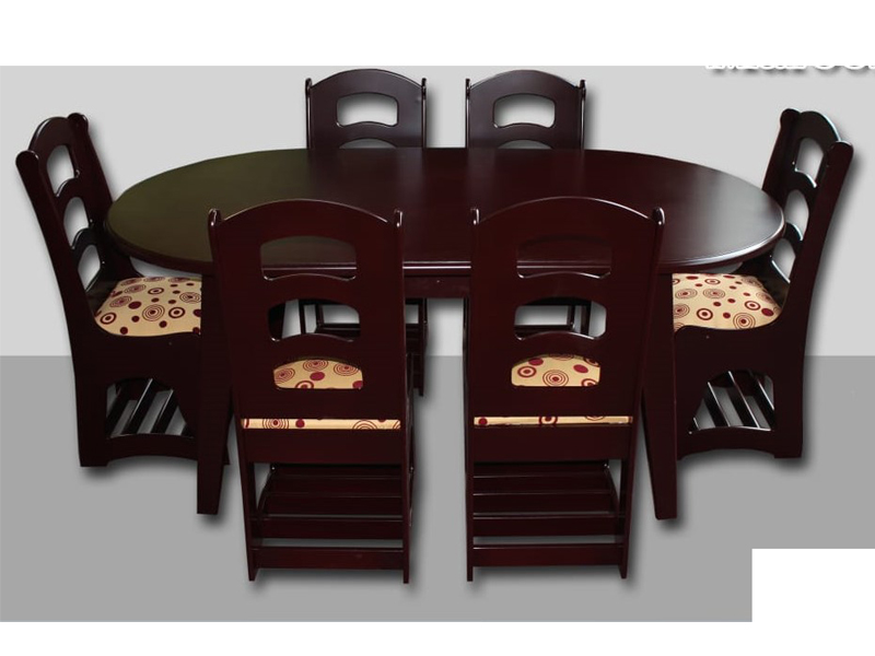 GSF Dinning Table Oval(6 Chairs) j-11
